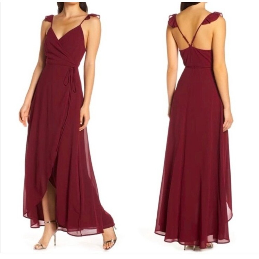 Lulu's Here’s to Us high low wrap dress size small
